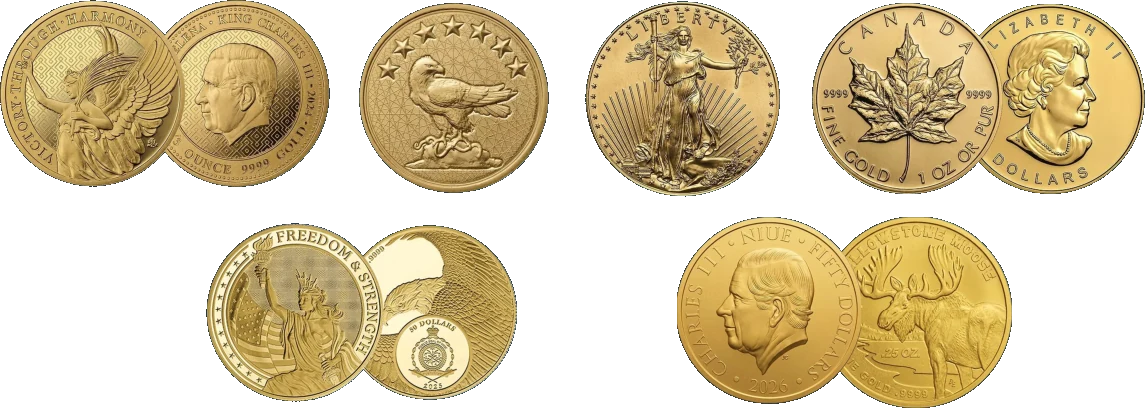 IRS-approved gold coins